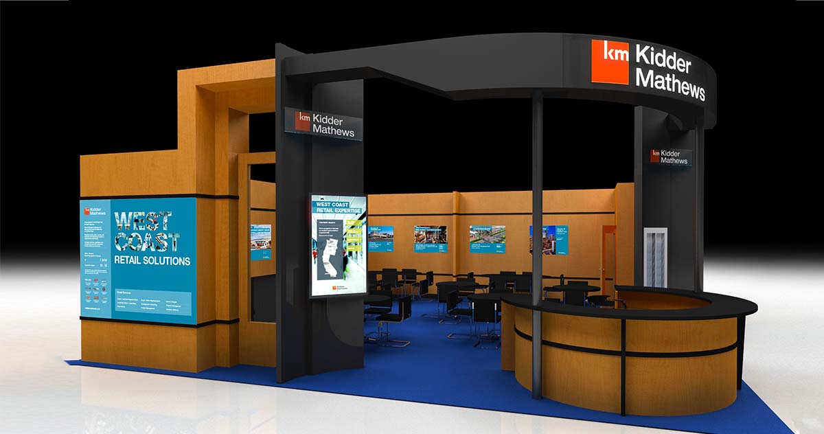 retail icsc km booth signage mock