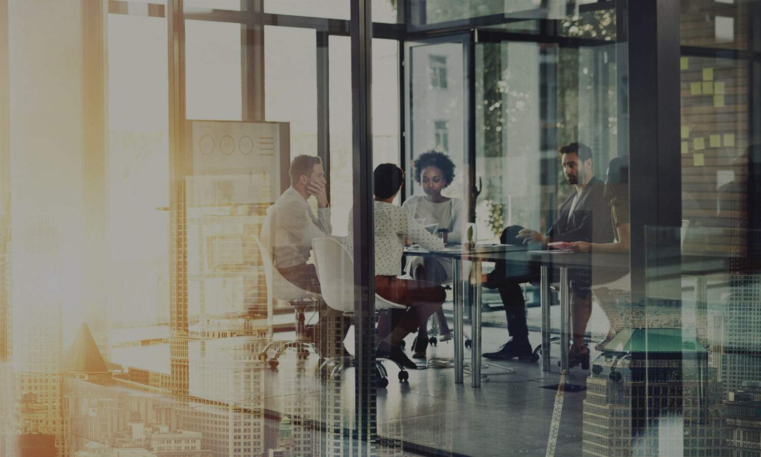 employed people in conference room